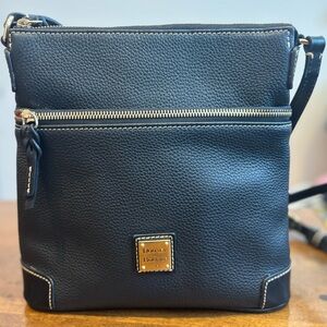 Dooney & Bourke Black Pebbled Leather Crossbody Bag